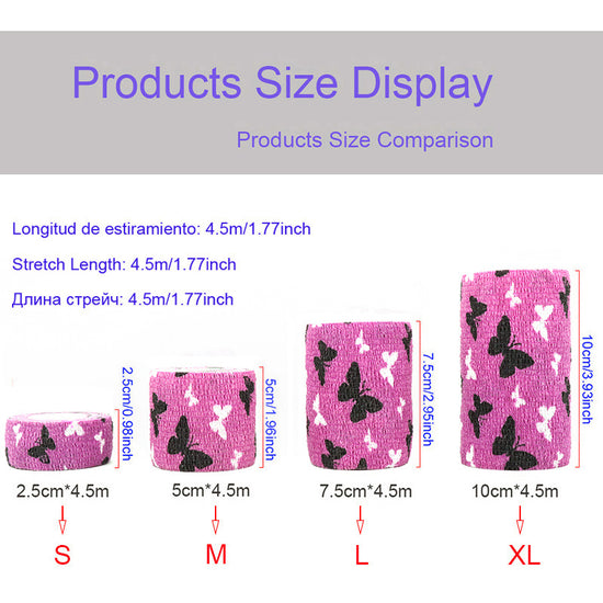 High Stretch Self-Adhesive Bandage With Animal Pet Pattern