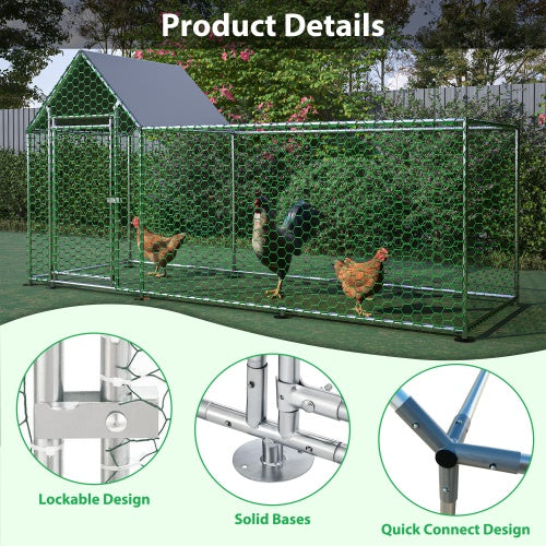 Poultry Habitat Cage with Lid