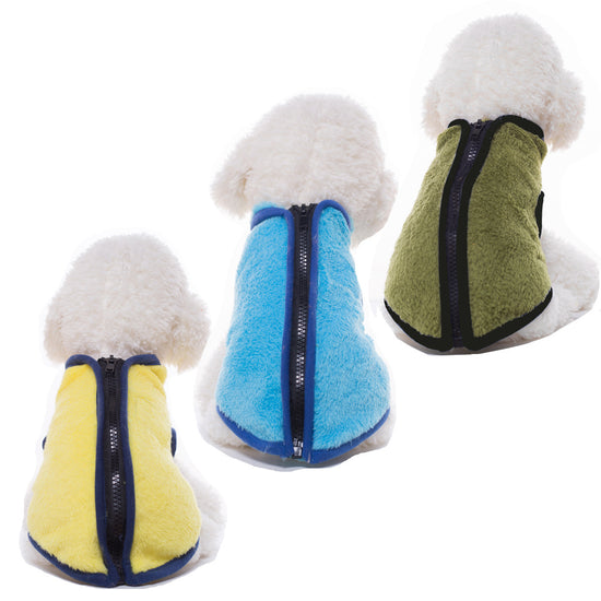 Pet high neck zipper vest