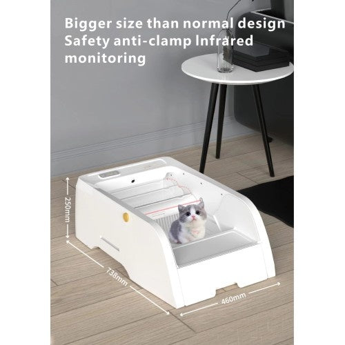 Wide-Opening Smart Litter Box