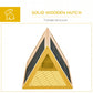 Wooden A-Frame Rabbit Cage