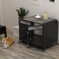 33" Furniture-Style Dog Crate Table (Grey)