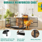 Furniture-Style Dog Crate with Storage (Brown)