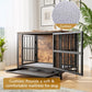 32.8" Furniture-Style Dog Crate Table (Rustic Brown)