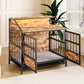 Furniture-Style Dog Crate with Storage (Brown)