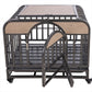 46" Heavy-Duty Furniture-Style Dog Crate