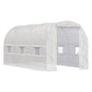 15x7x7 Walk-In Tunnel Greenhouse (White)