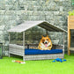Rattan Dog House with Canopy