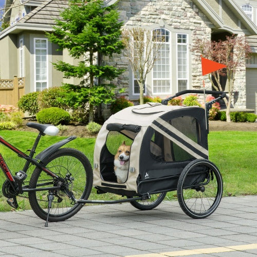 Aosom 2-in-1 Pet Bike Trailer/Stroller (Small Dogs)