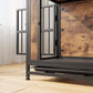 32.8" Furniture-Style Dog Crate Table (Rustic Brown)