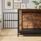 32.8" Furniture-Style Dog Crate Table (Rustic Brown)