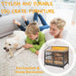 Furniture-Style Dog Crate with Storage (Brown)
