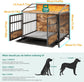 Furniture-Style Dog Crate with Storage (Brown)