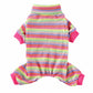 Fashion High Collar Striped Pet Dog Pajamas