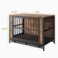 38.9" Furniture-Style Dog Crate (Sliding Doors)
