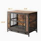 32.8" Furniture-Style Dog Crate Table (Rustic Brown)