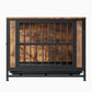 32.8" Furniture-Style Dog Crate Table (Rustic Brown)