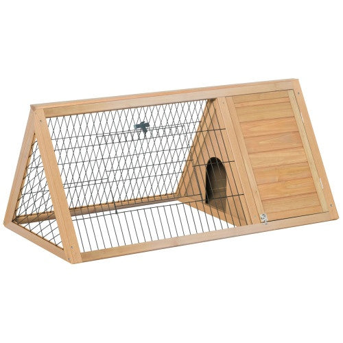Wooden A-Frame Rabbit Cage