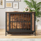 32.8" Furniture-Style Dog Crate Table (Rustic Brown)