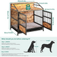 Furniture-Style Dog Crate with Storage (Brown)