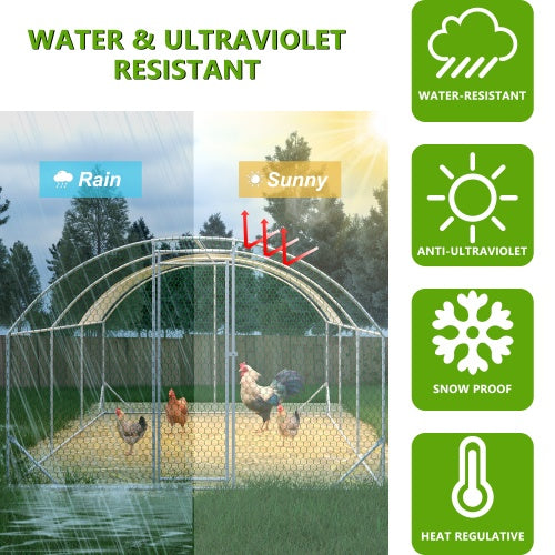 Large Walk-In Chicken Run (Dome, Waterproof)
