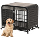 33" Furniture-Style Dog Crate Table (Grey)
