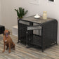 33" Furniture-Style Dog Crate Table (Grey)