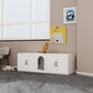 Double-Room Cat Litter Box Cabinet
