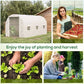 15x7x7 Walk-In Tunnel Greenhouse (White)