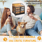 Furniture-Style Dog Crate with Storage (Brown)
